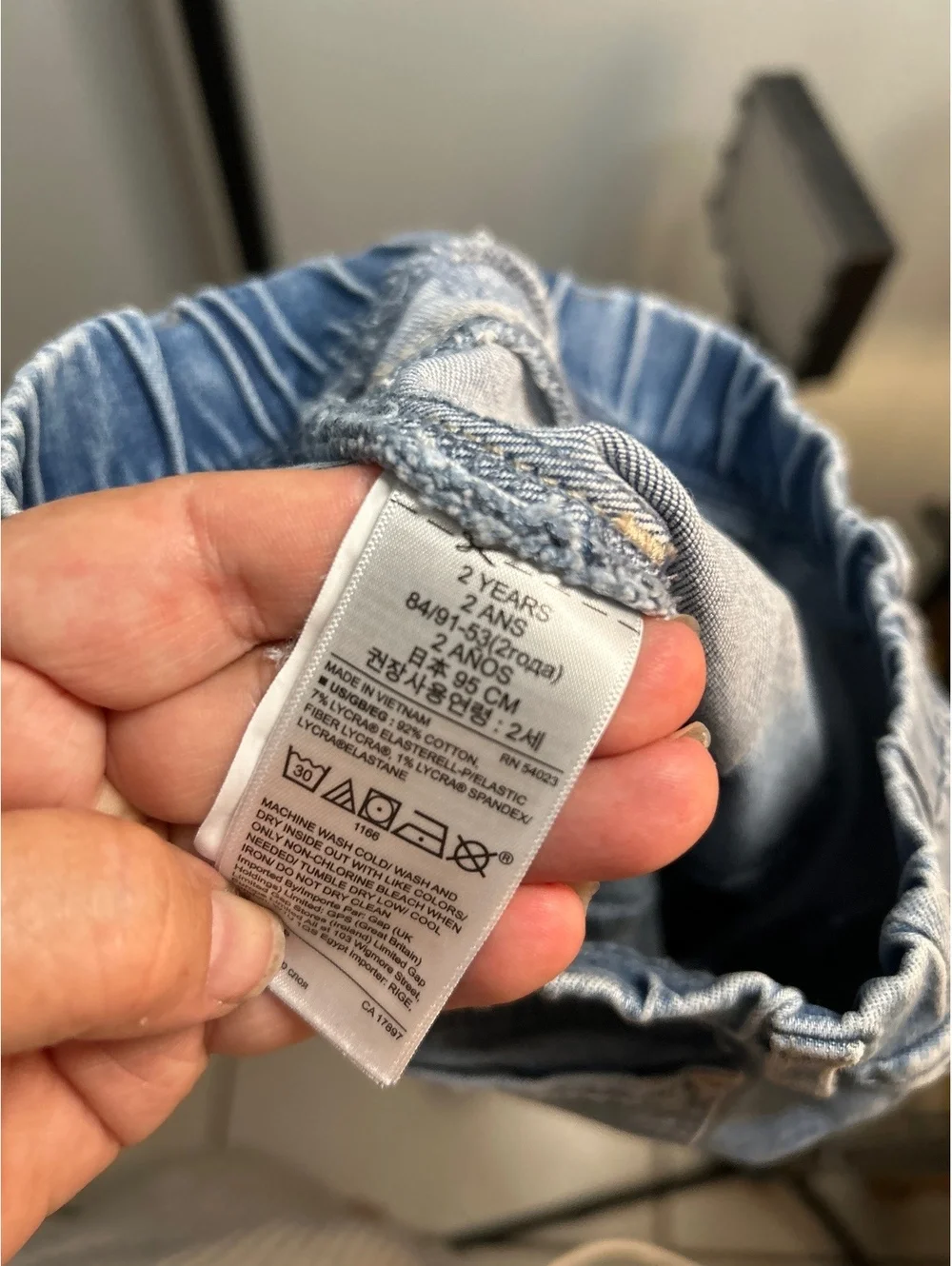GAP Toddler Girls Light Blue Denim Jeggings Size 2 Years